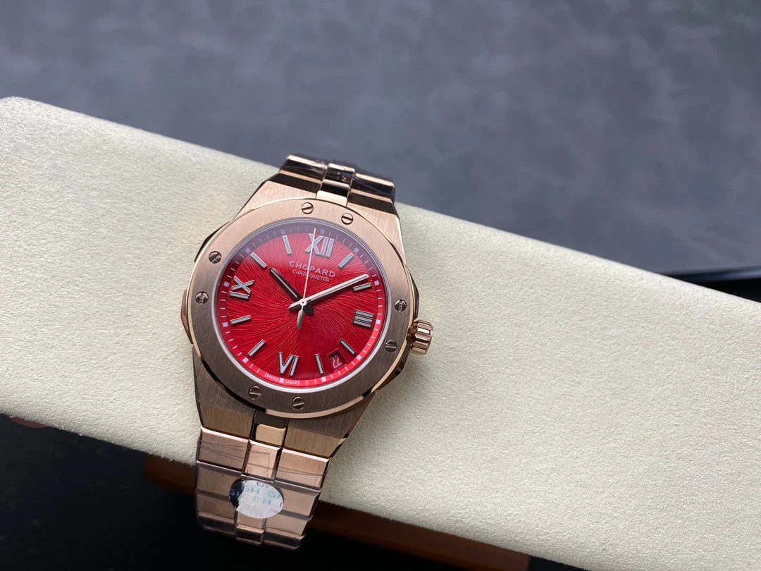 Chopard Watch Alpine Eagle 41mm Pink Gold Red Dial
