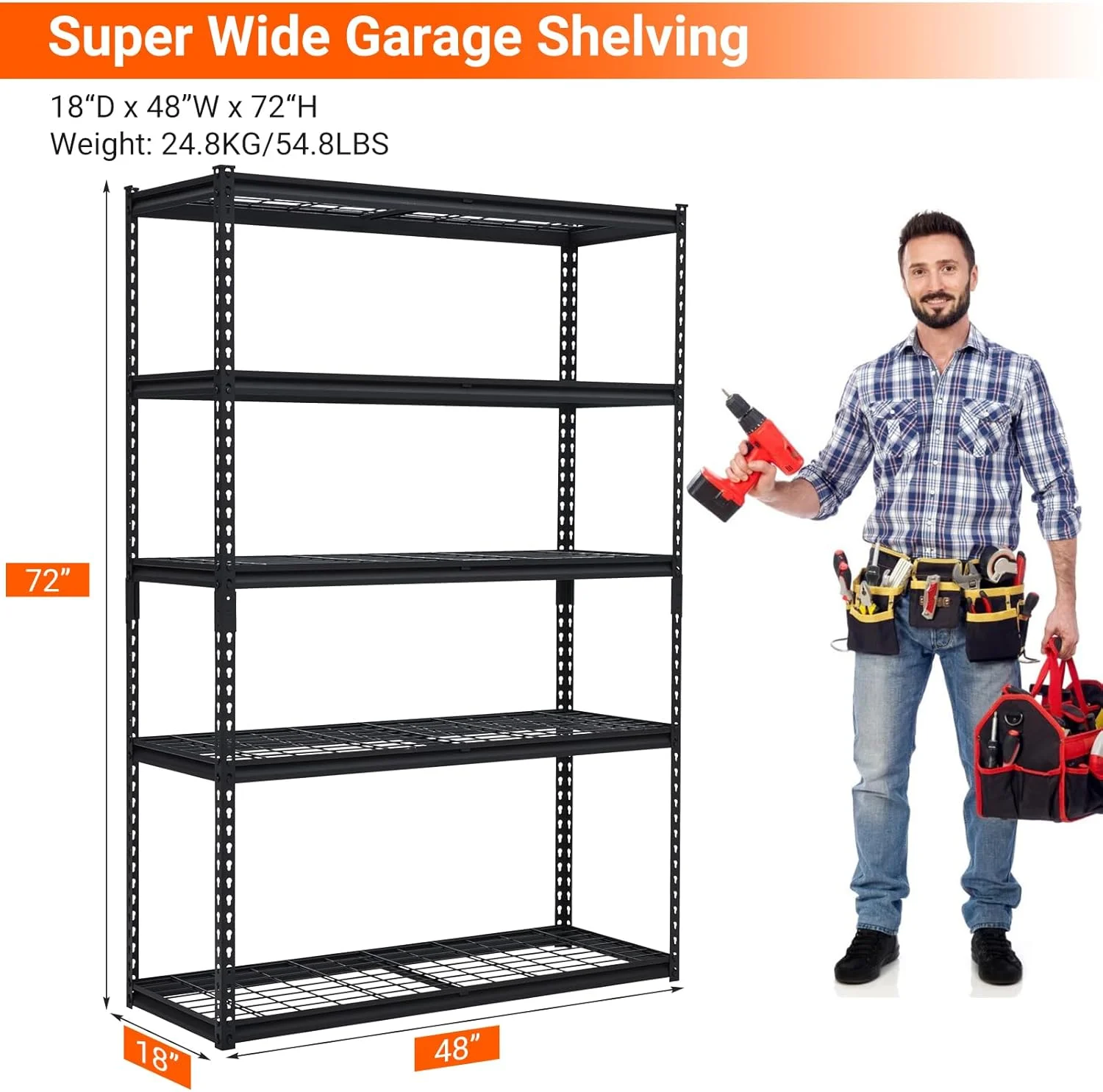 Garage Shelving, Heavy Duty Garage Shelving 48