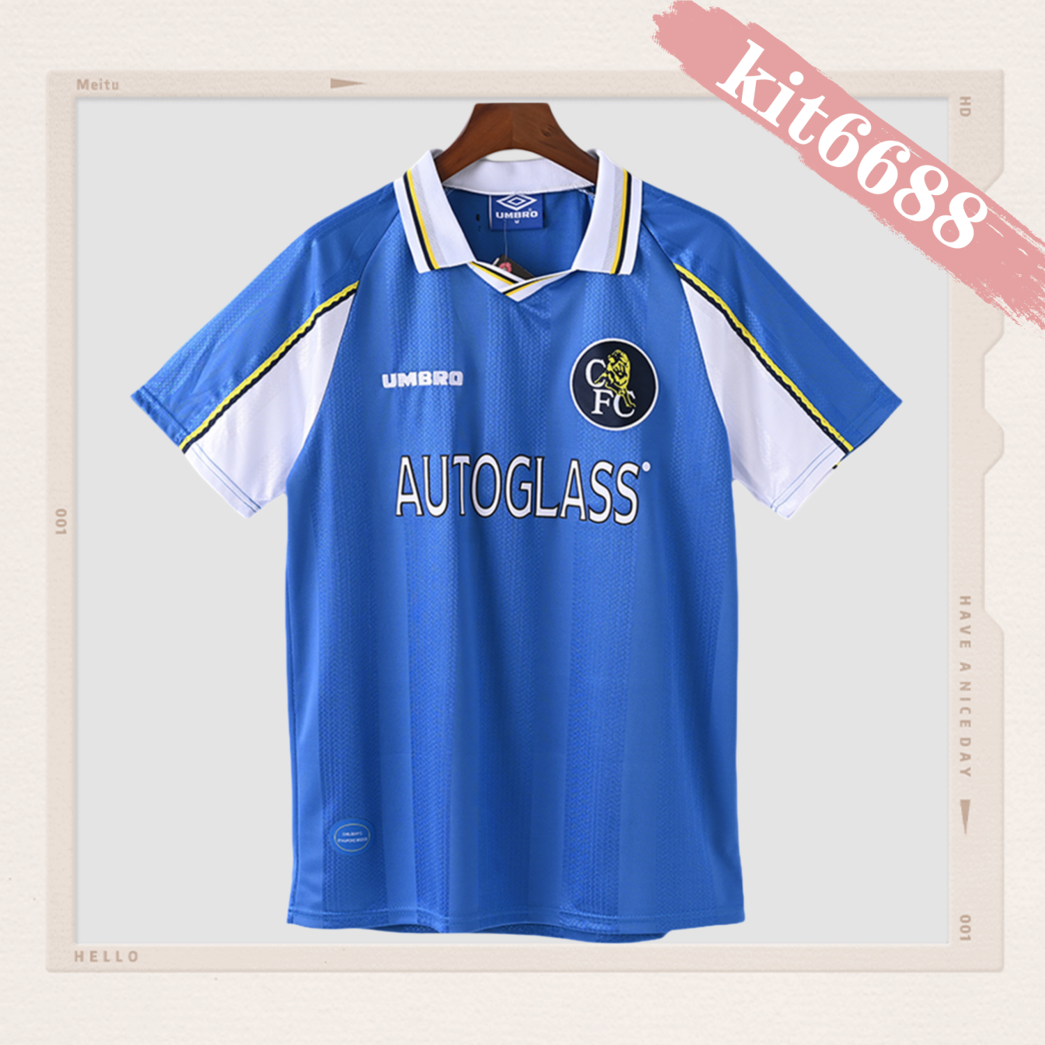 1997/1999 Chelsea Retro Home Football Shirt (Fans)