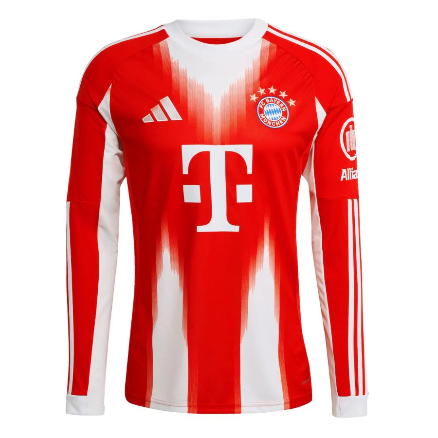 Bayern Munich Long Sleeve Home Jersey Men 2025 2026 Red