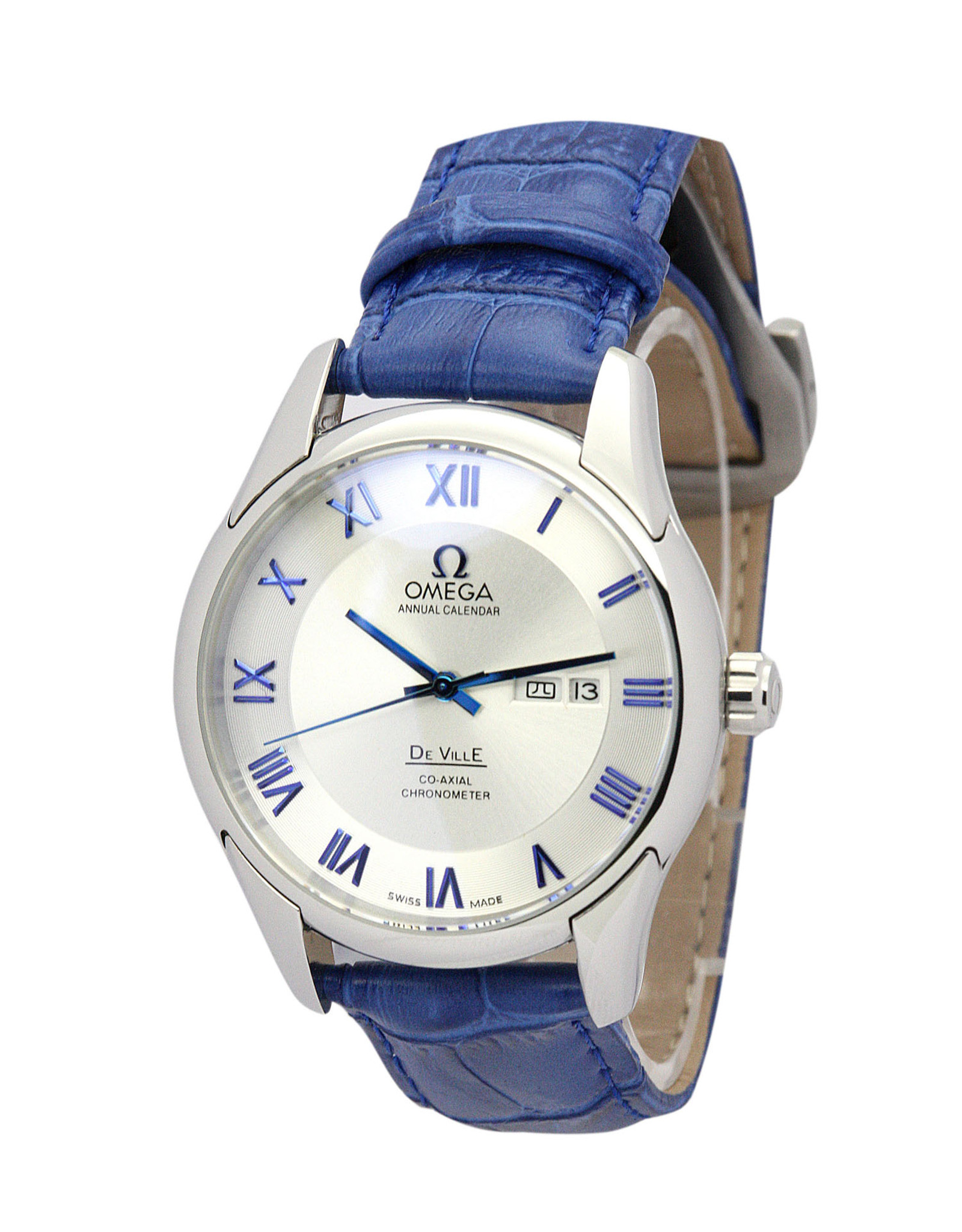 Replica Omega De Ville Hour Vision White Dial Roman Markers 41MM