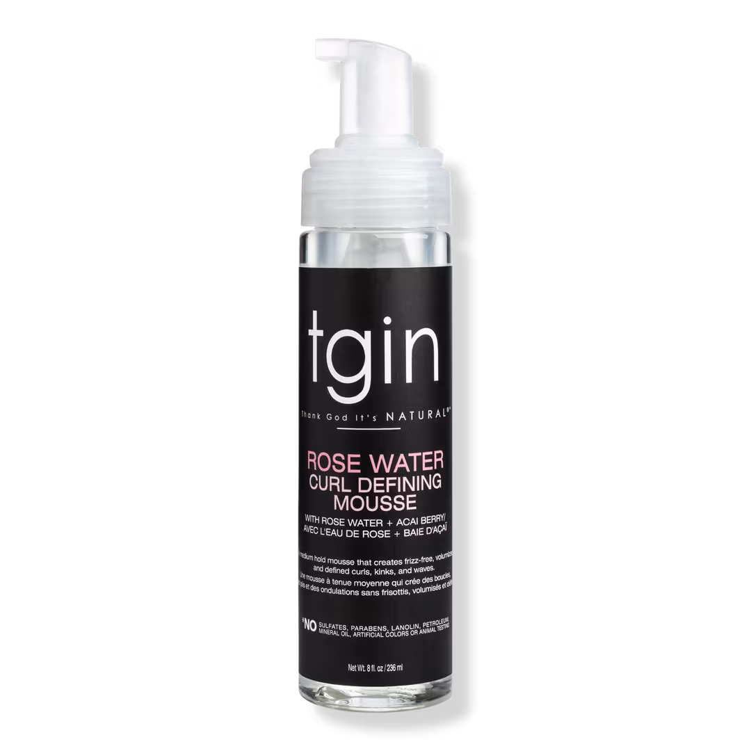 tgin  Rose Water Curl Defining Mousse
