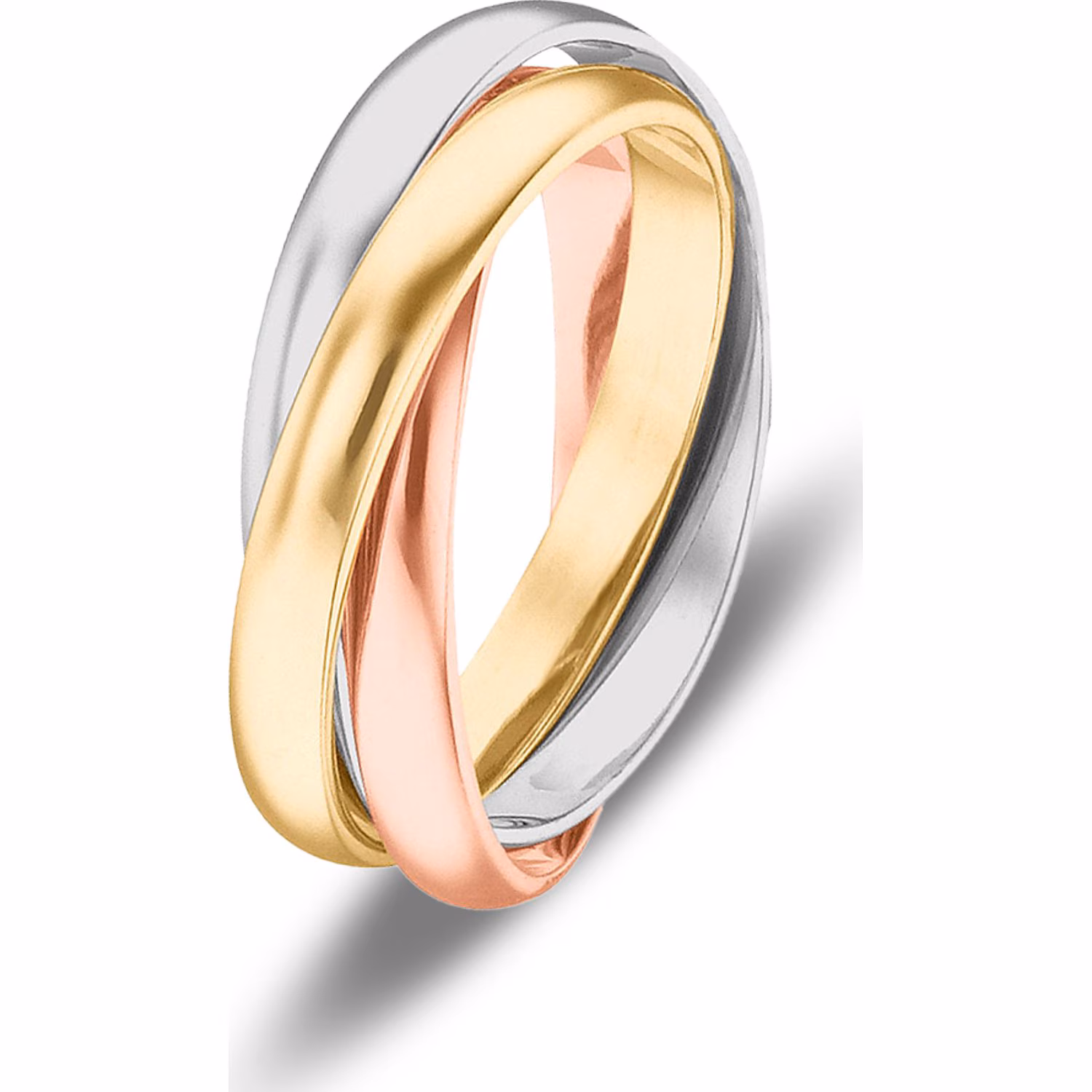 Damenring 585er Gelbgold, 585er Weißgold, 585er Rotgold
