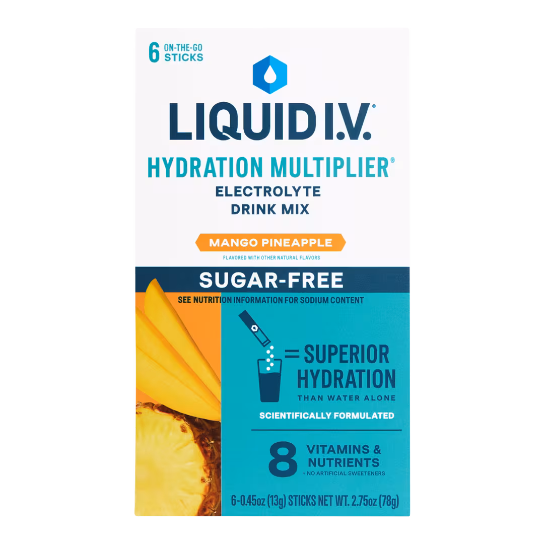 LIQUID I.V.  Hydration Multiplier Electrolyte Drink Mix Sugar Free Mango Pineapple