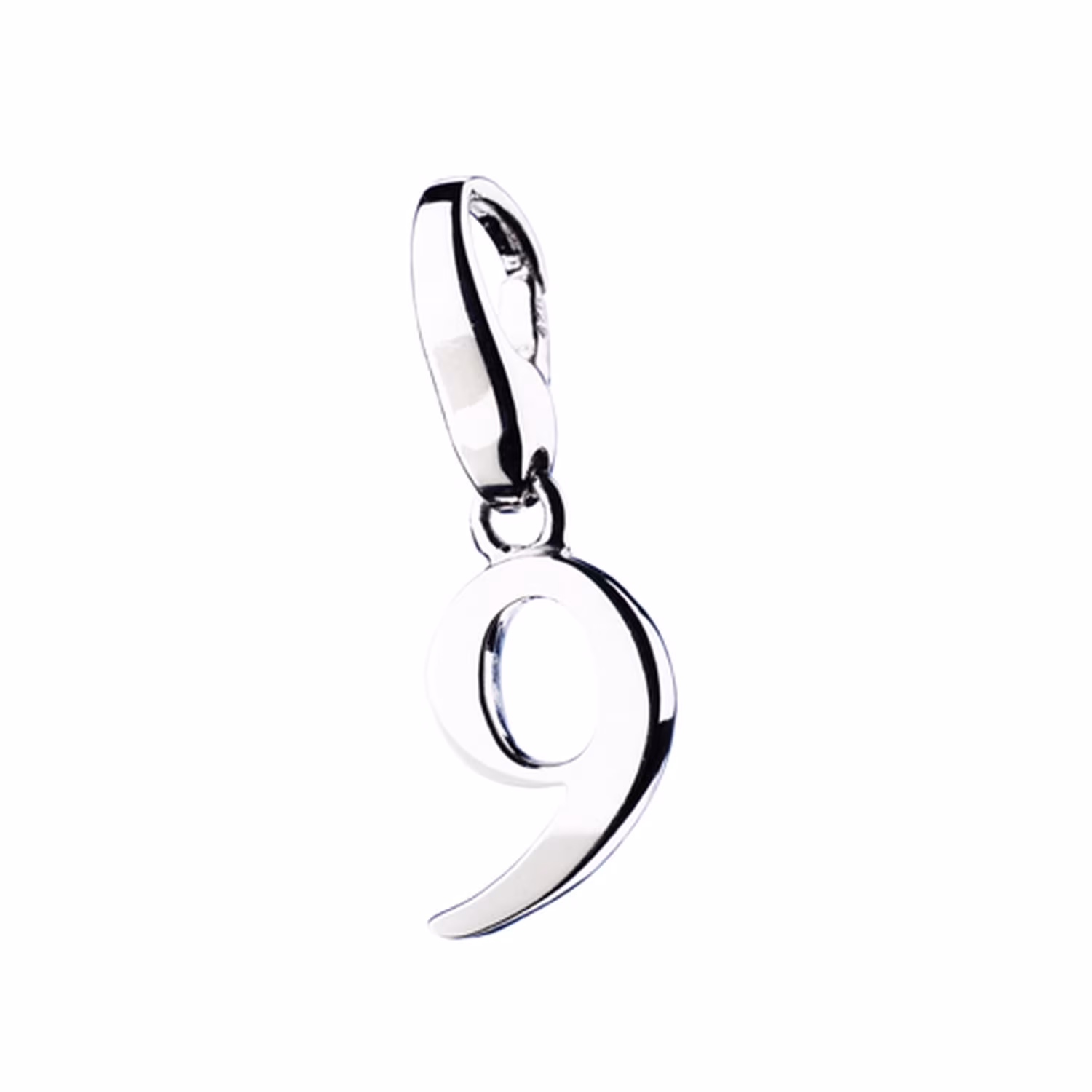 Charm Zahl 9, Silber 925