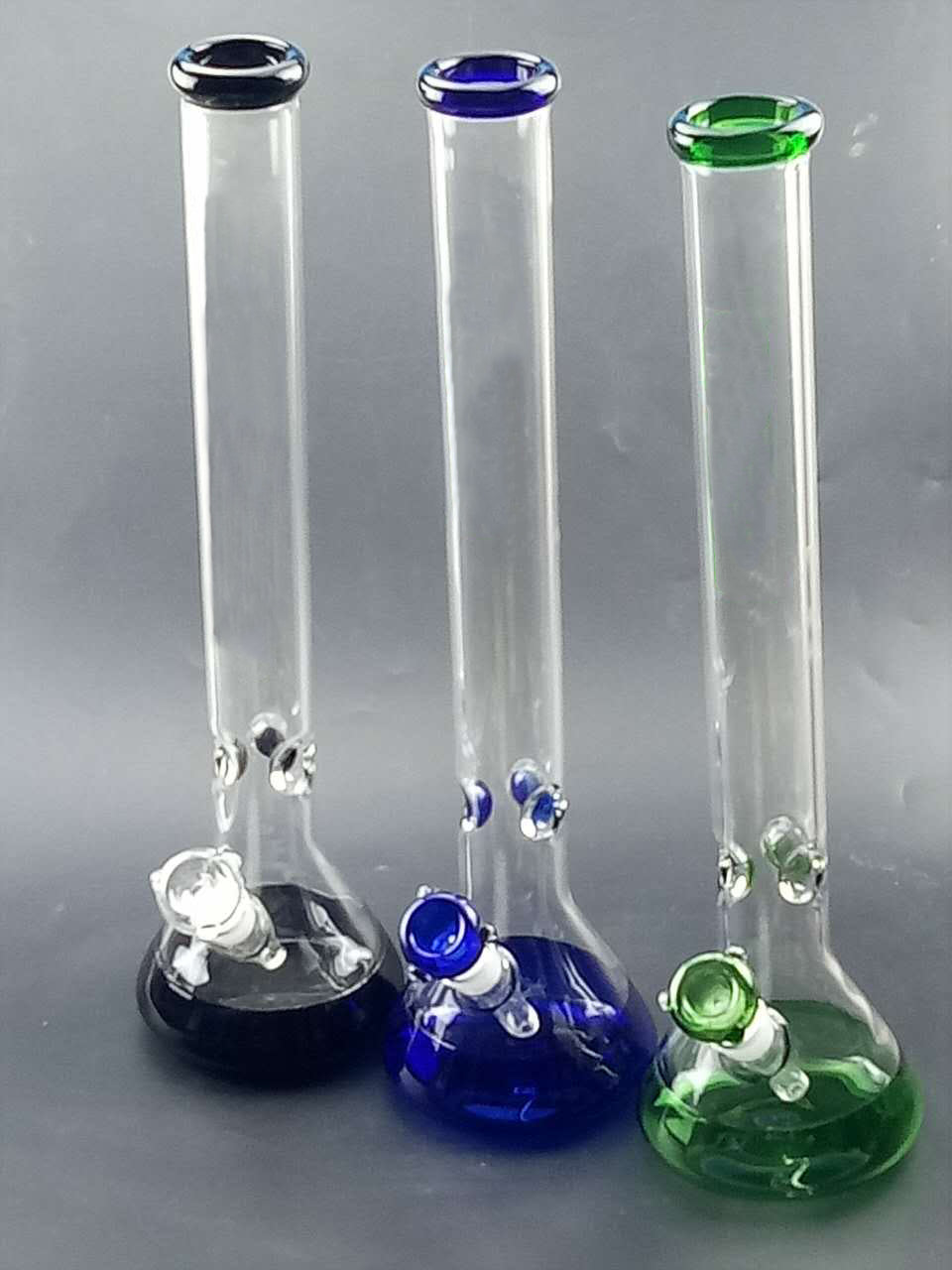 19 Straight Neck Glass Beaker Bong