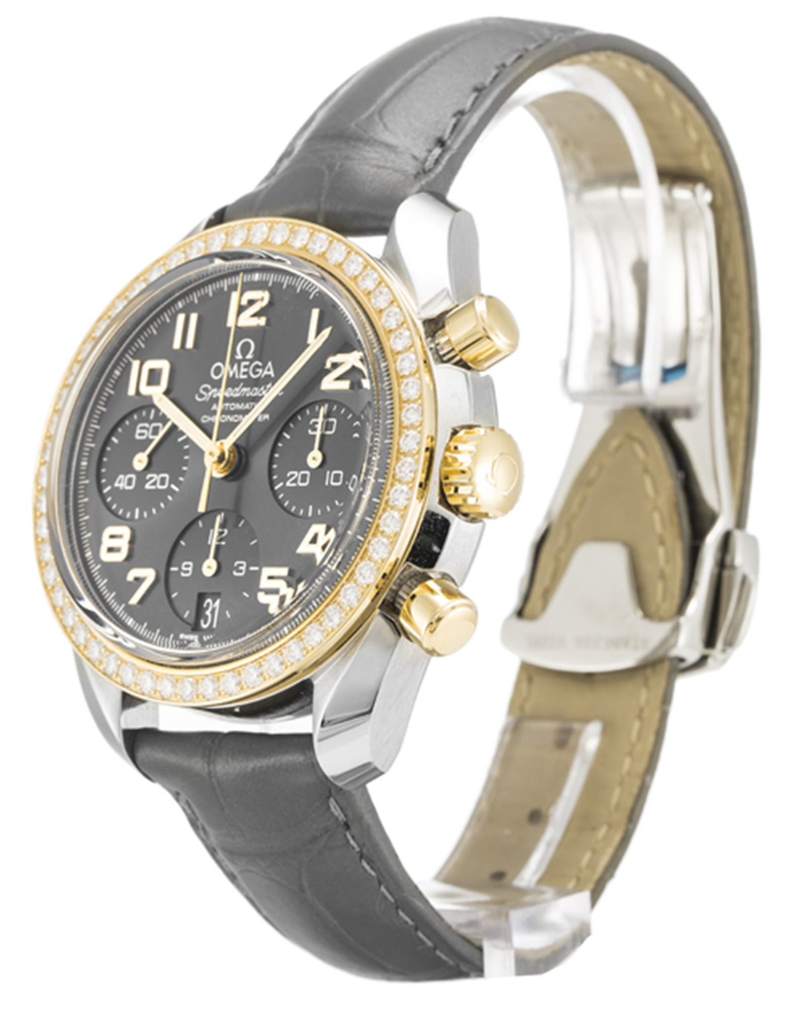 Replica Omega Speedmaster Automatic Chronometer Black Dial Number Markers 324.28.38.40.06. 38MM
