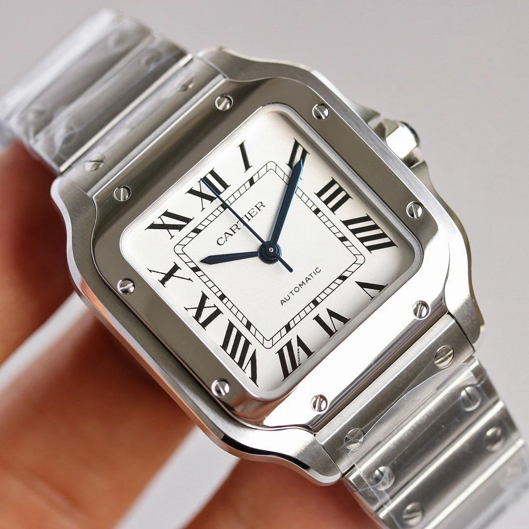 Cartier Watch SANTOS LADY 35.1MM STEEL CASE WHITE DIAL