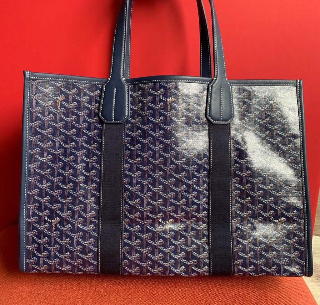 Replica Goyard VILLETMMLTY08CL08X Villette Tote Bag MM Blue
