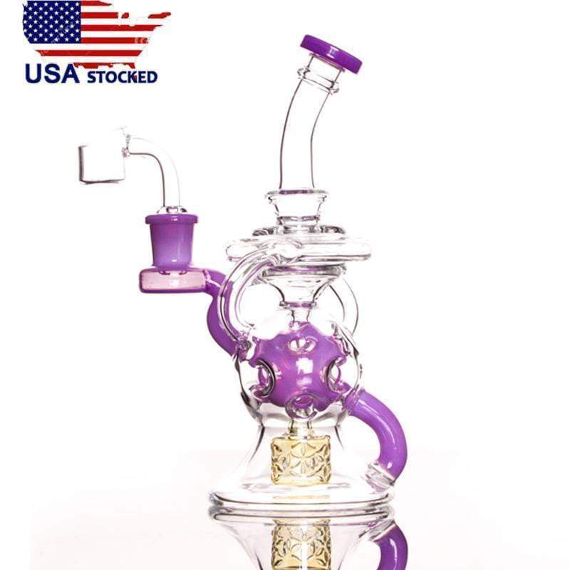 8 Inch 3 Fumed Dab Rig SOL EXO FTK F14.5mm