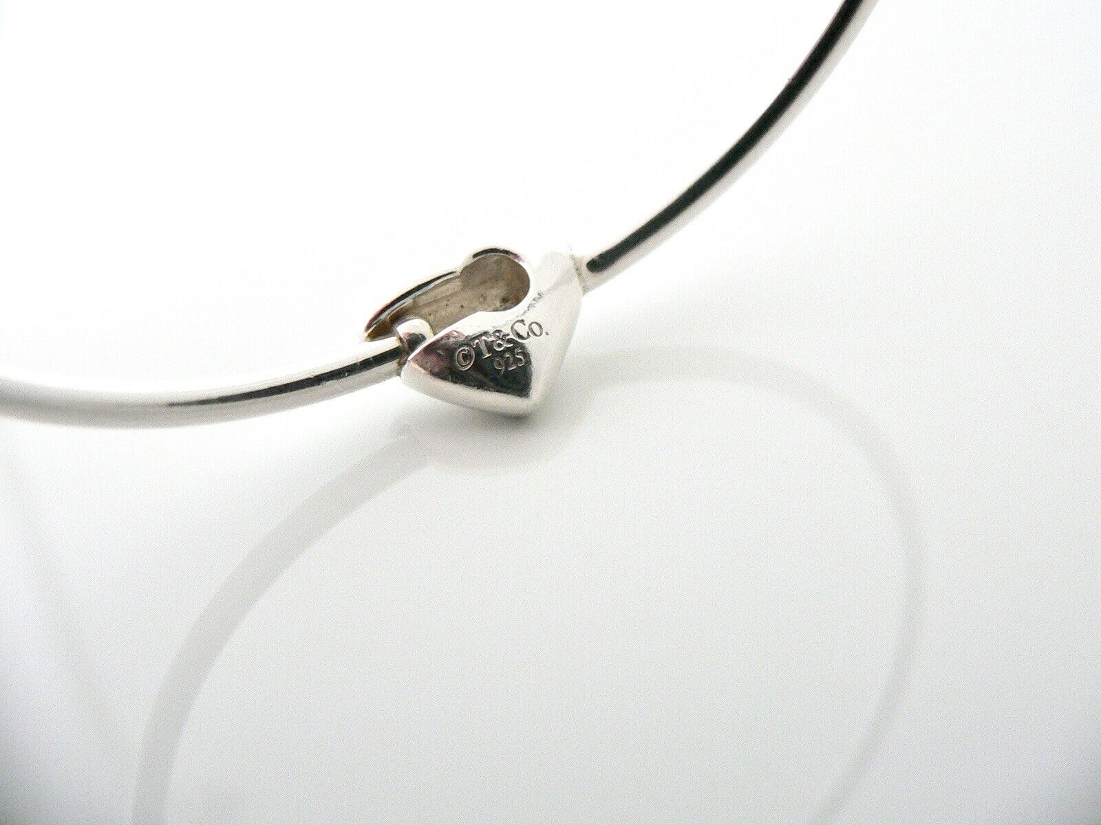 Tiffany & Co Puff Heart Puffed Bangle Bracelet Rare Gift Classic Love Statement