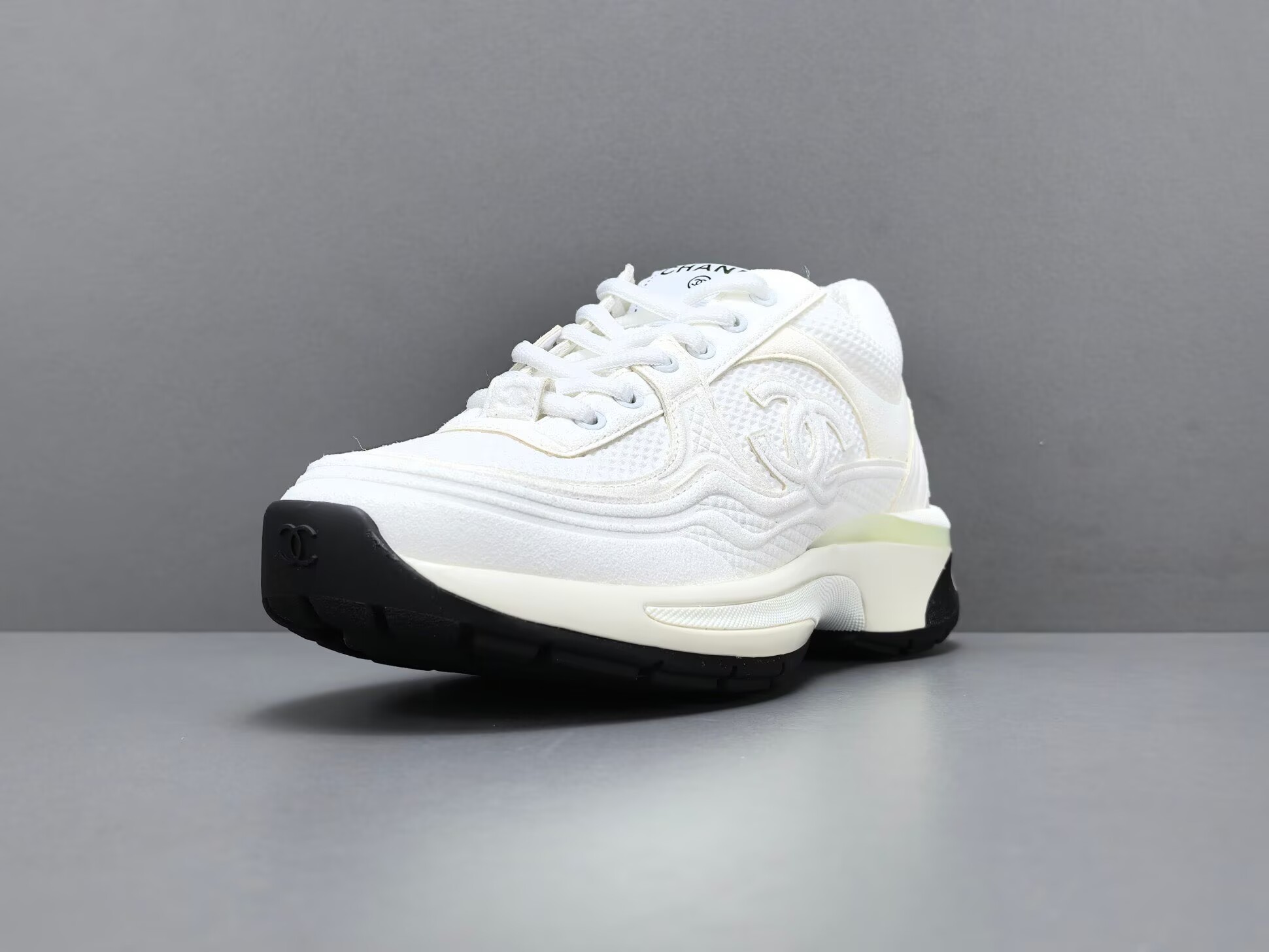 CHNE1 Leather Low Top Sneakers - CCSHOES