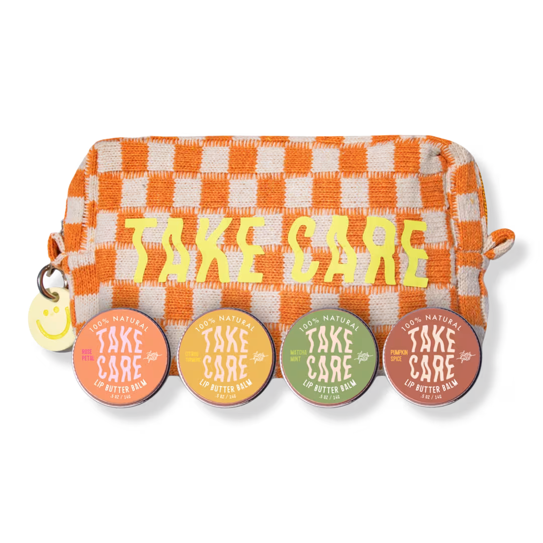 Glam & Grace  Take Care - Lip Butter Balm Set with Bag