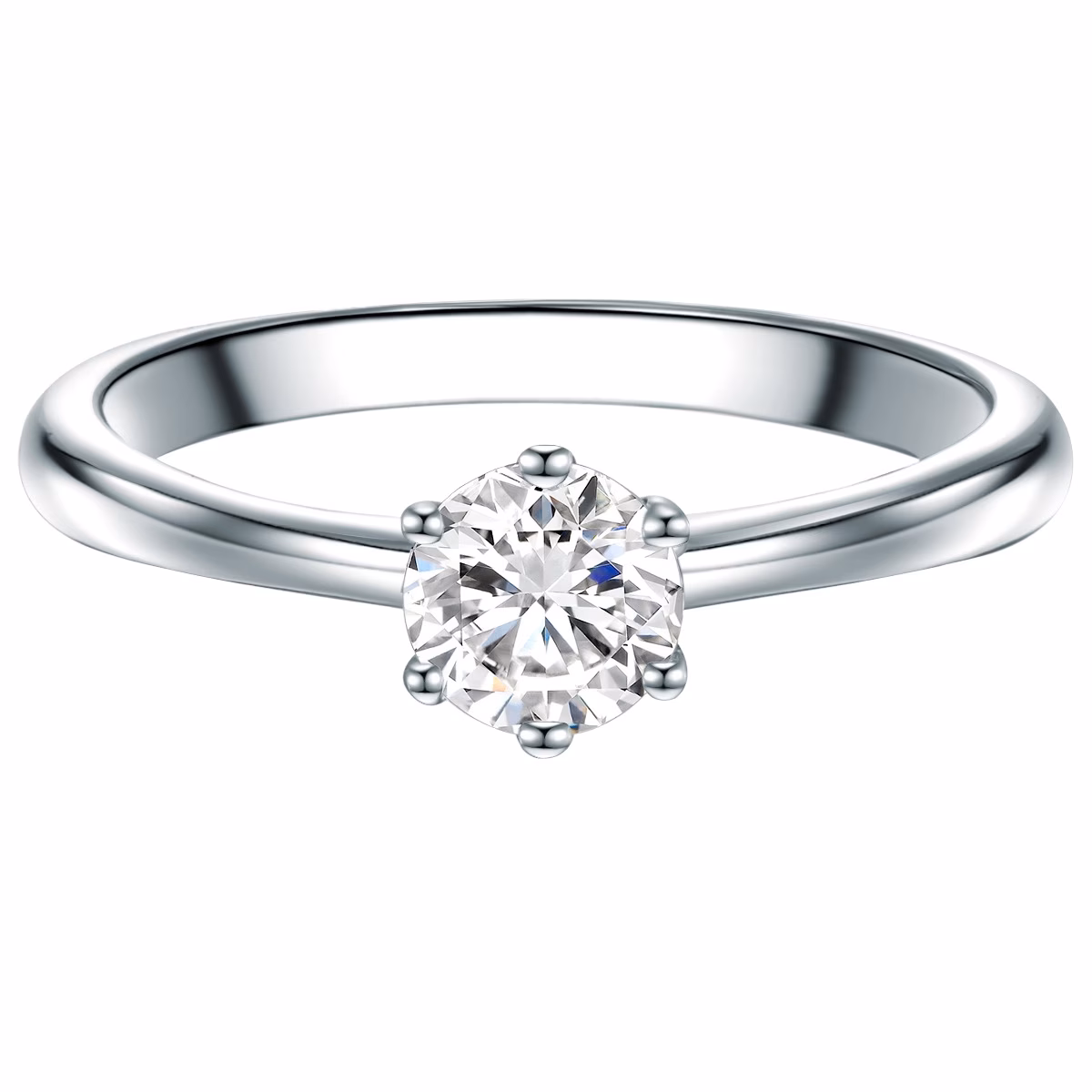 Ring aus Sterling Silber in silber mit Zirkonia