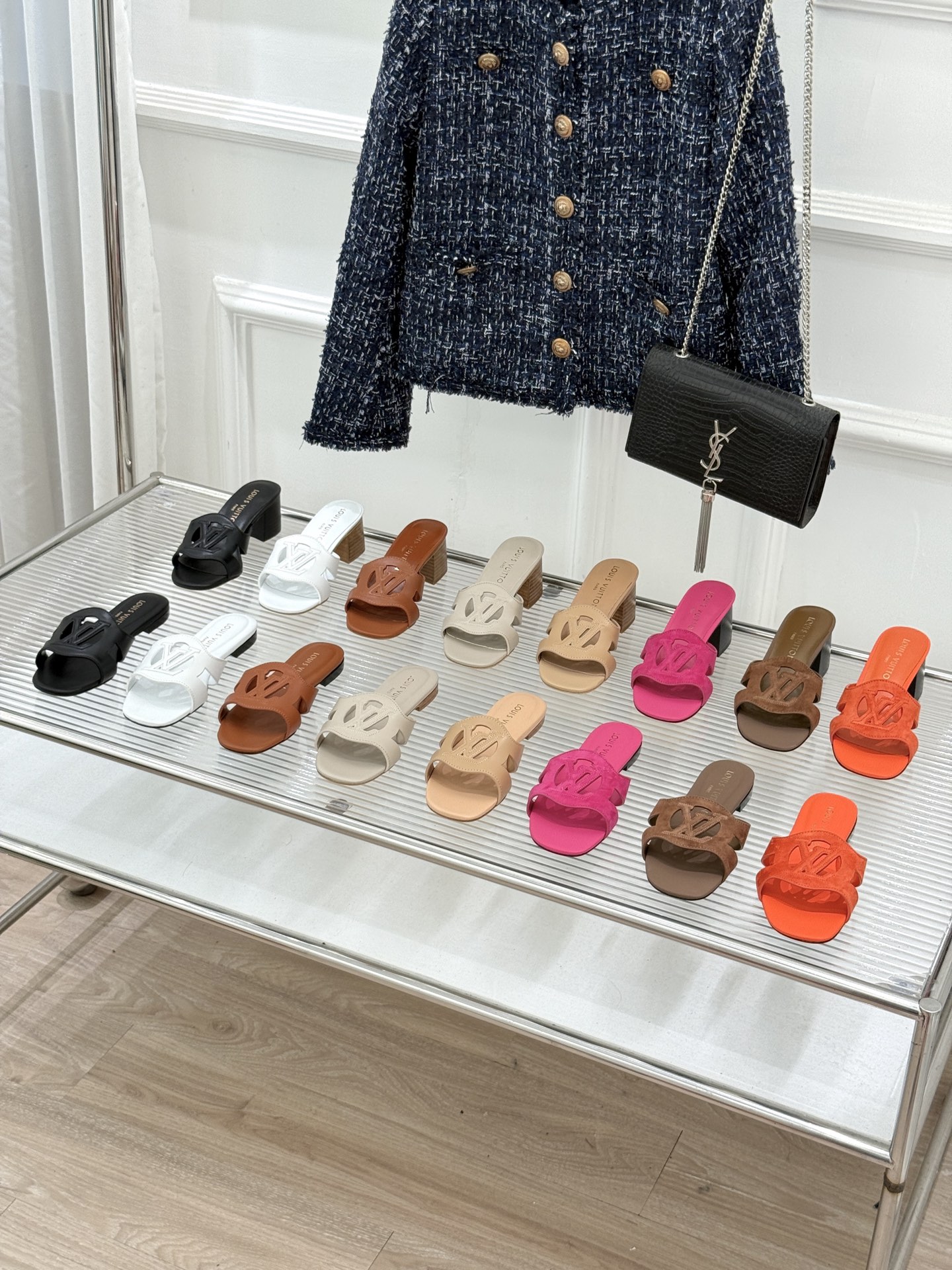 LV Open-Toe Flats