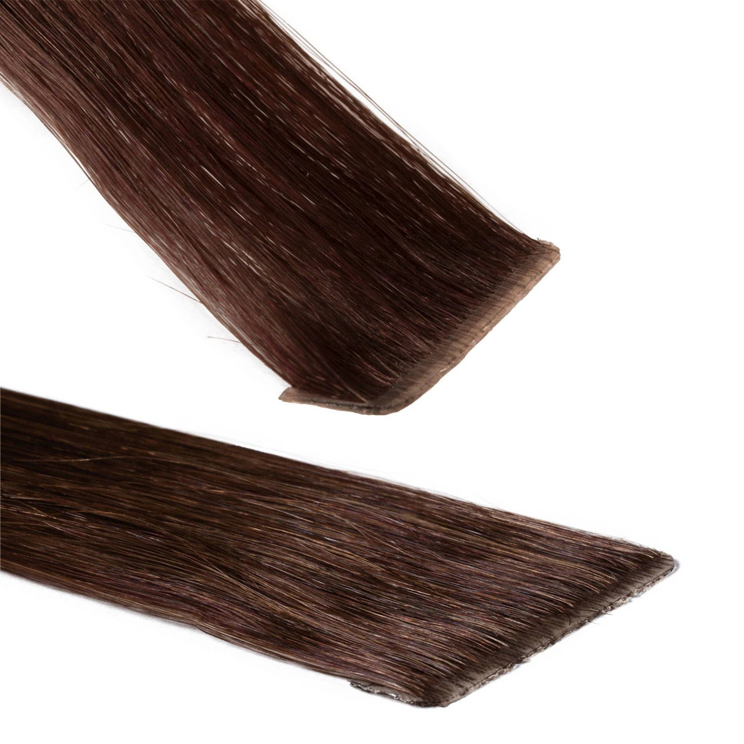 Invisible Tape Extensions Premium Echthaar #4/77 Mittelbraun Braun-Intensiv