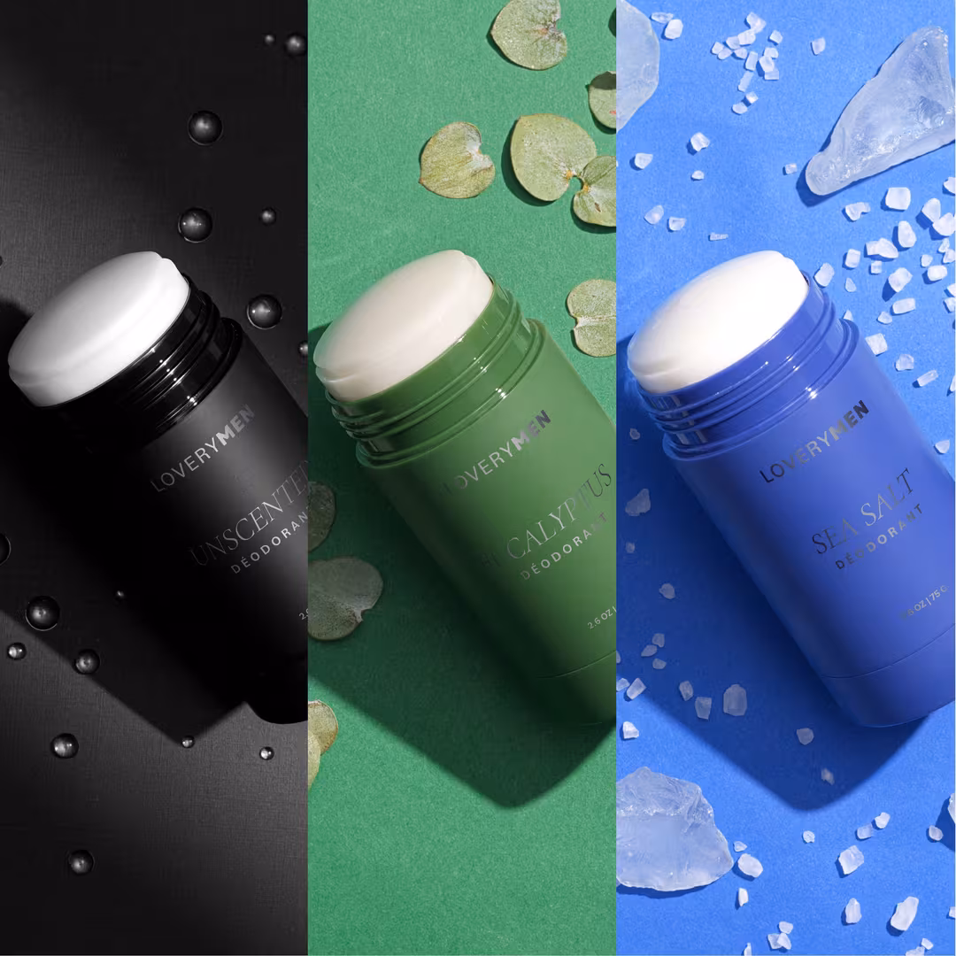 Lovery  Men's Aluminum-Free Deodorant Stick Set
