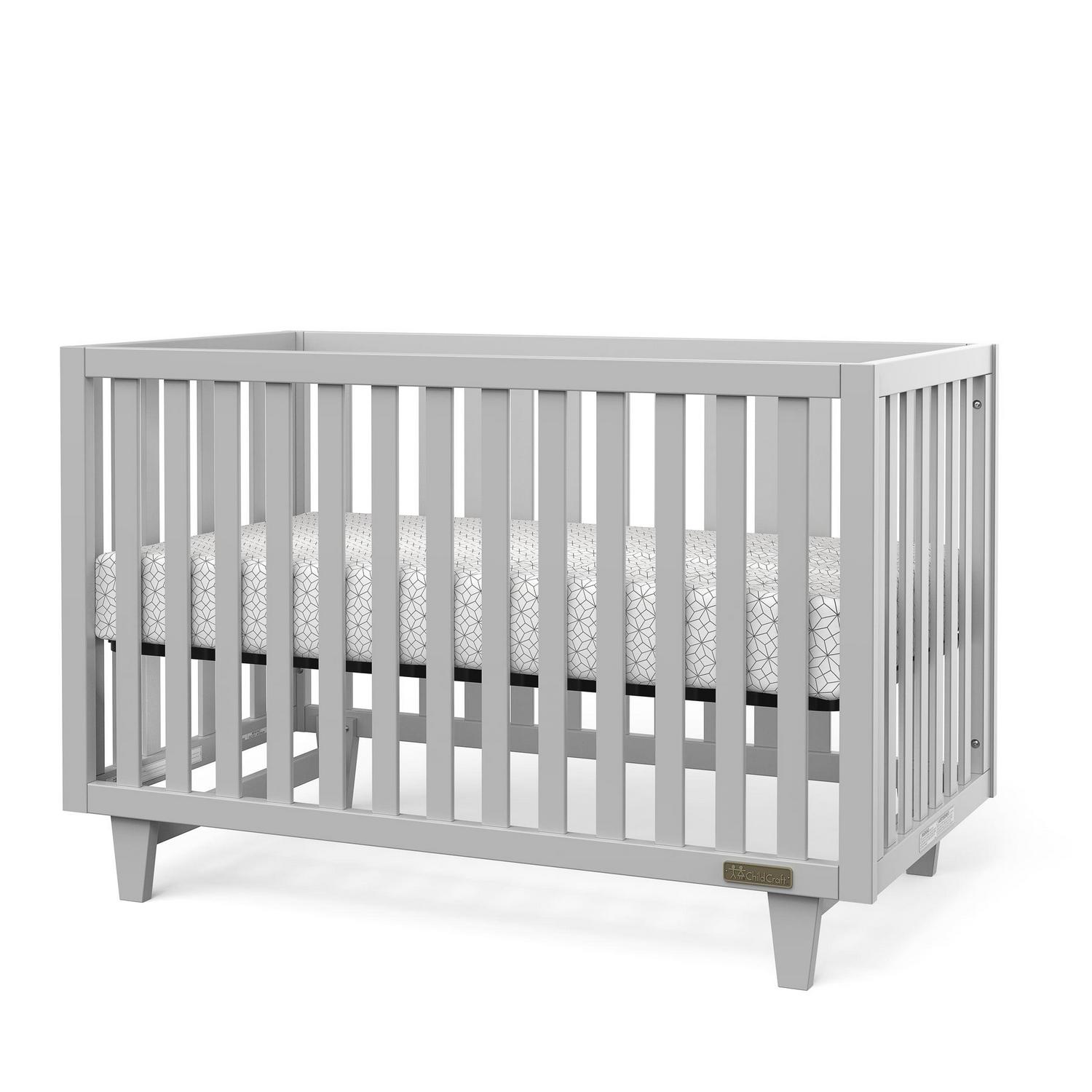 Child Craft Tremont 4 in 1 Convertible Crib. Gentle Gray