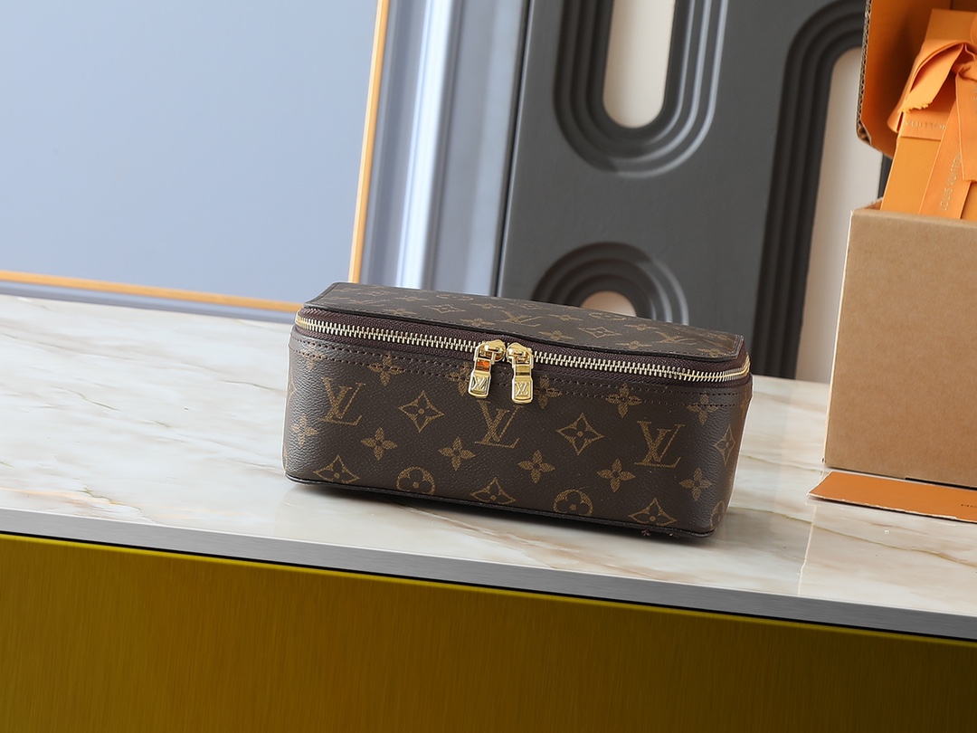 LV Monogram Storage Case Makeup Bag