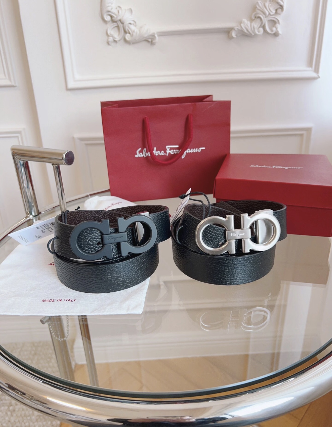Ferragamo Belt-4CM - CCSHOES