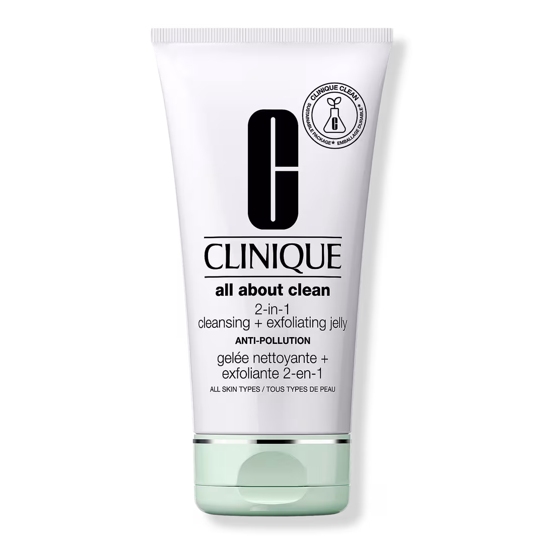 Clinique  All About Clean 2-in-1 Face Cleansing + Exfoliating Jelly Cleanser with Salicylic Acid