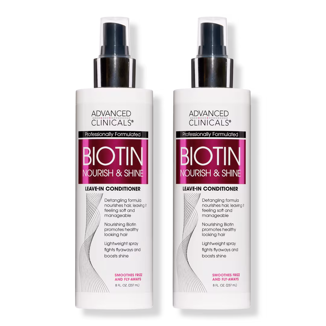 Advanced Clinicals  Biotin Nourish & Shine Leave In Hair Conditioner