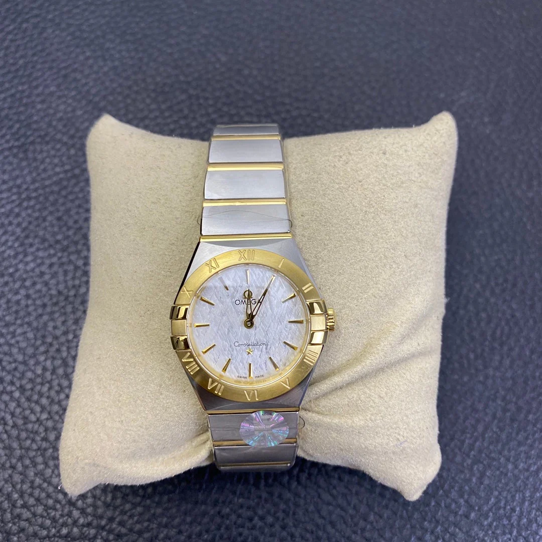 Omega Watch CONSTELLATION QUARTZ 28MM GOLD STEEL