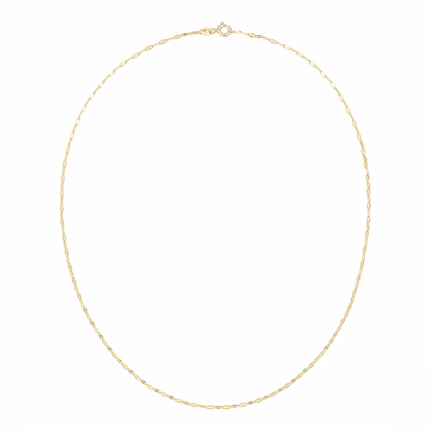 Kette fantasieförmig mit diamantierten Gliedern, Gold 375