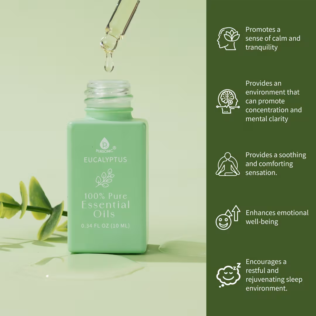 PURSONIC  100% Pure Natural Essence Essential Oils