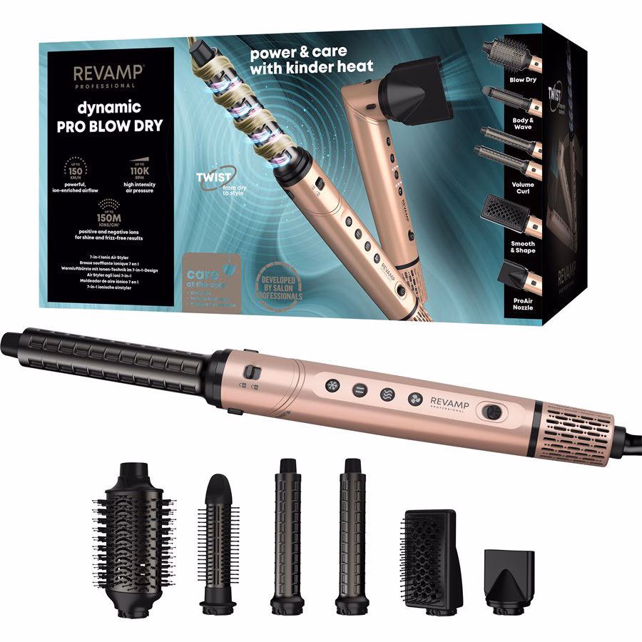 7-in-1 Ionen-Haartrockner und Luftstyler Dynamischer Radiance Pro Blow Dry