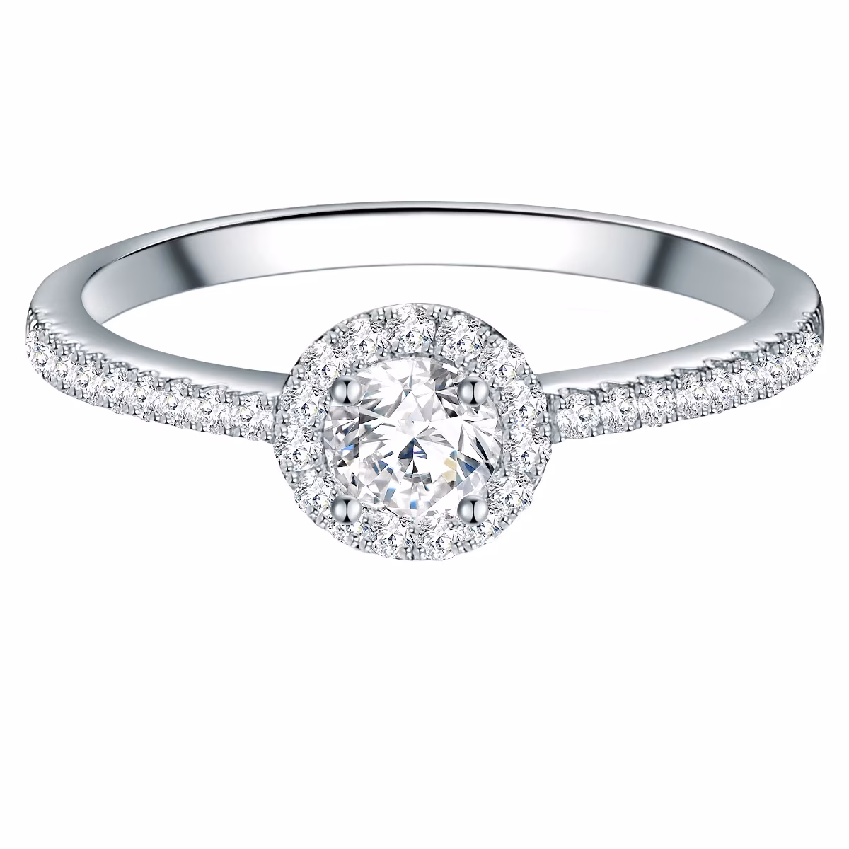 Ring aus Sterling Silber in silber mit Zirkonia