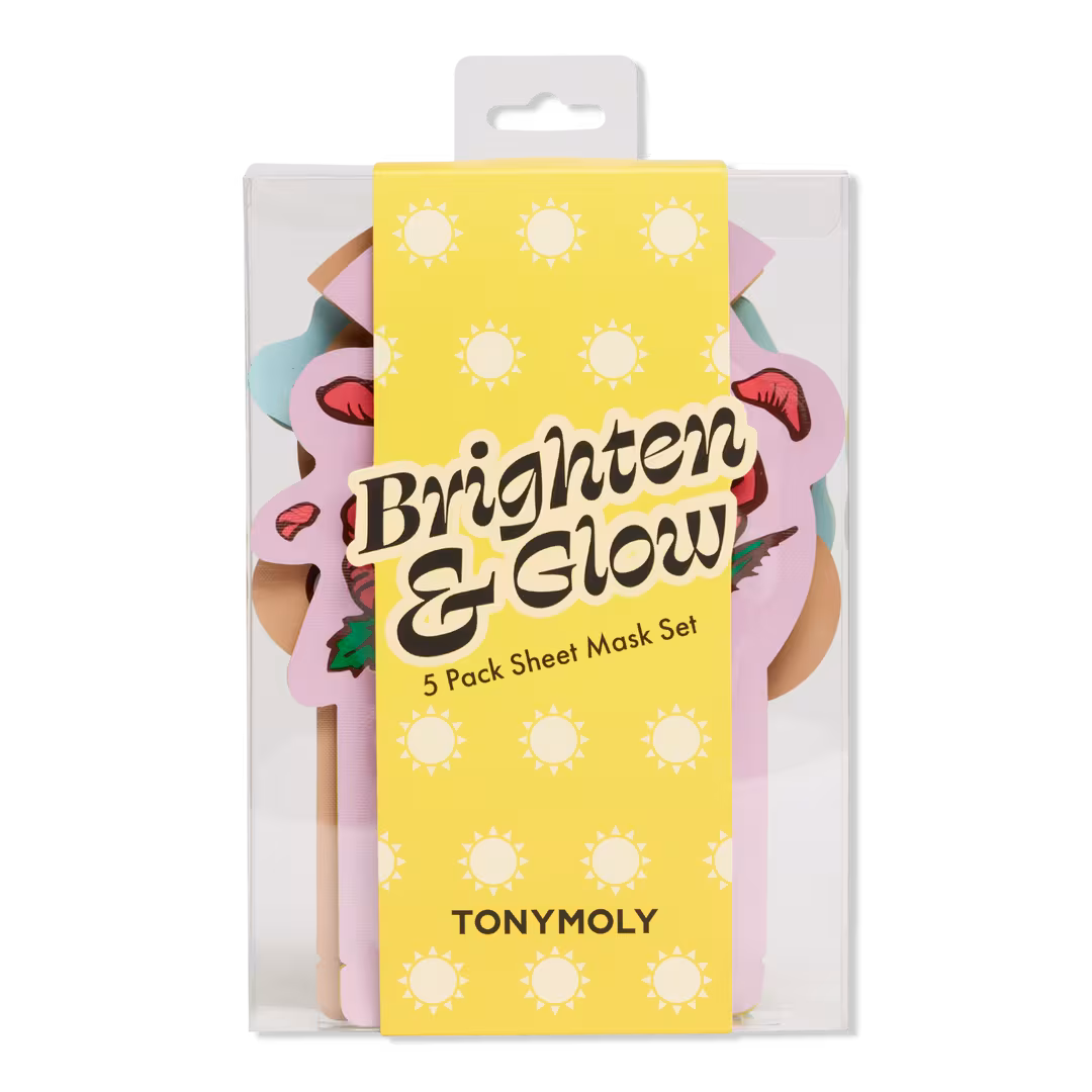 TONYMOLY  Brighten and Glow 5 Pack Sheet Mask Set