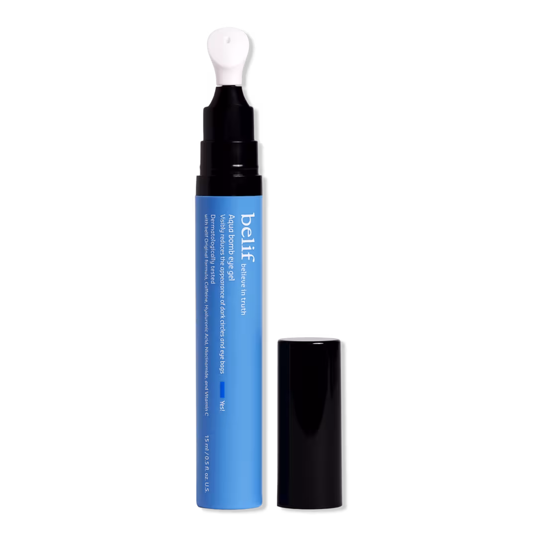 belif  Aqua Bomb Depuffing Eye Gel with Caffeine + Hyaluronic Acid