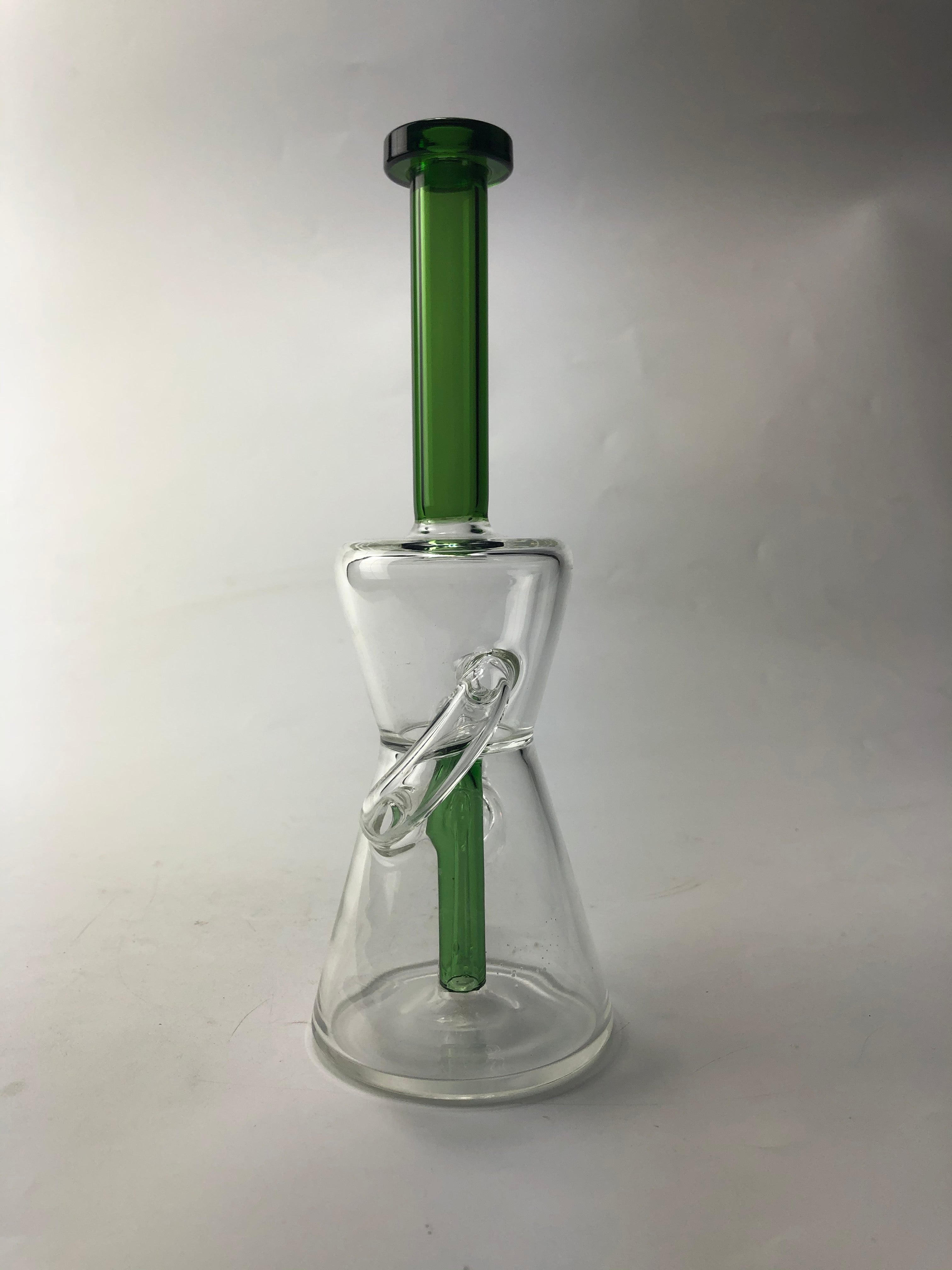 9 Glass Recycler Dab Rig