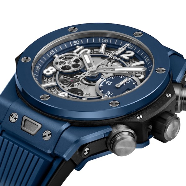 Replica Hublot Big Bang Men Automatic Blue Rubber Watch 441.EX.5129.RX.UCL22
