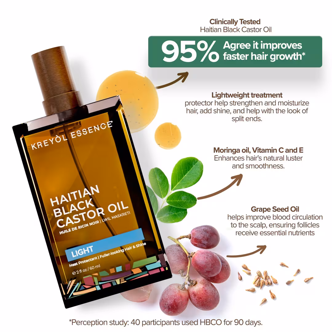 Kreyòl Essence  Haitian Black Castor Oil Light