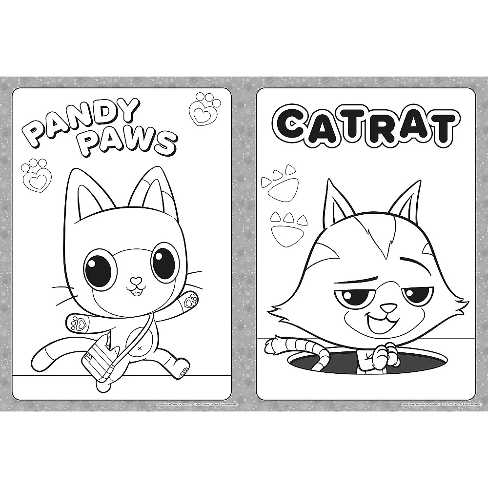 Książka Aktywizująca Koci Domek Gabbi, Kolorowanka