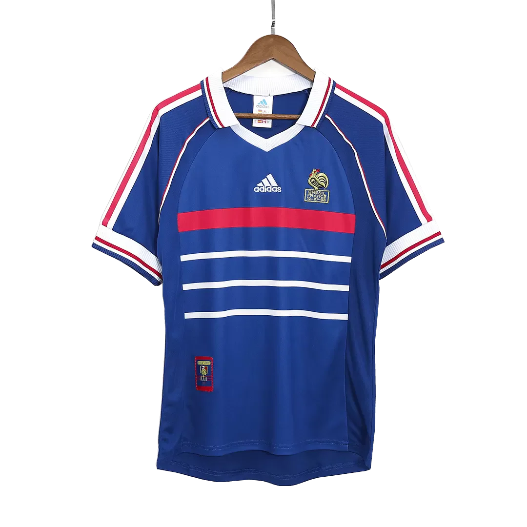 Retro 1998 France Home Soccer Jersey