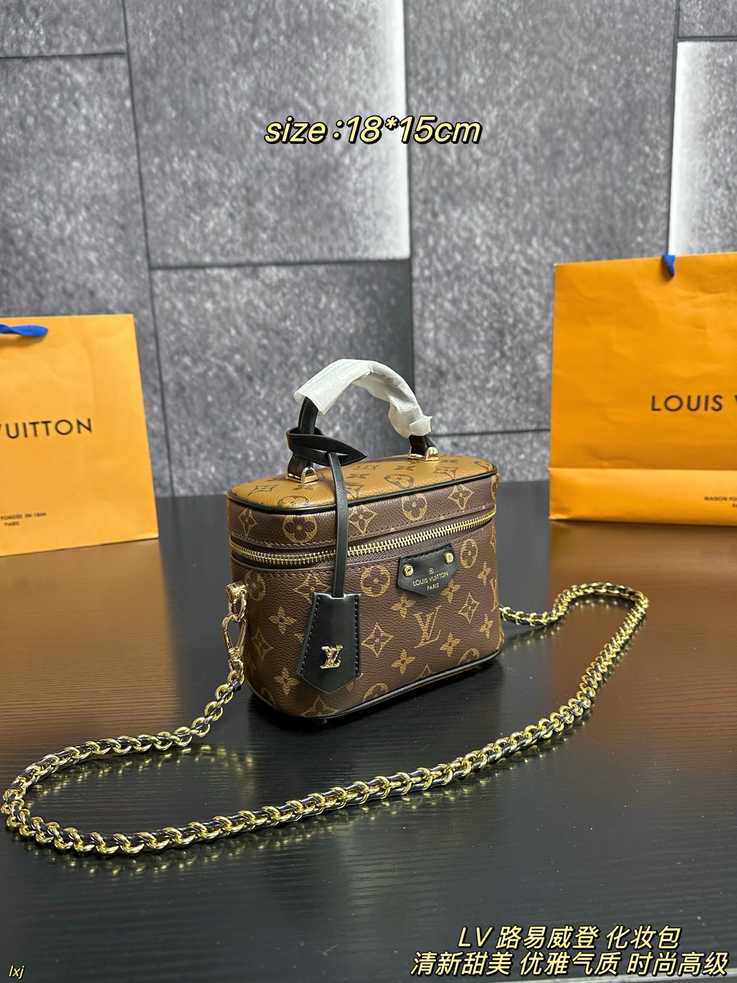 LV Vanity Chain Pouch Monogram Bag