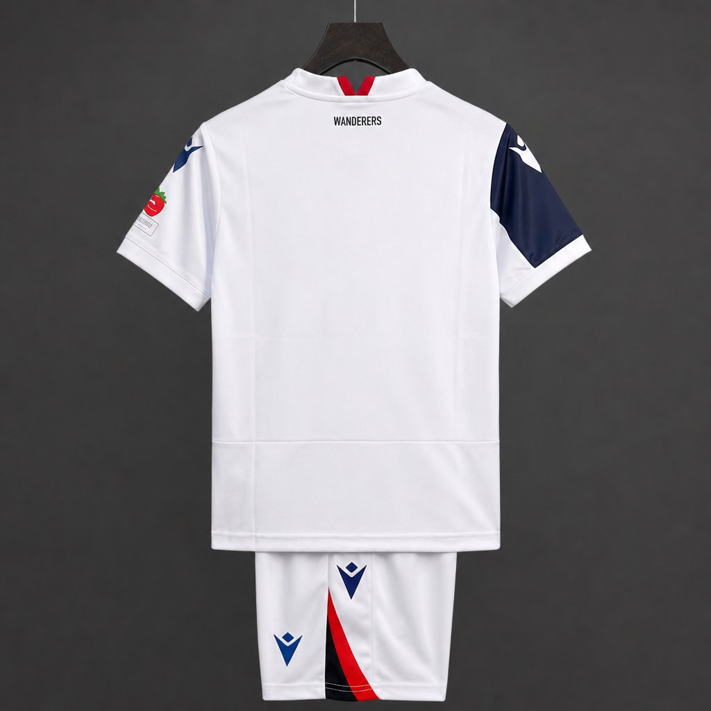 2026/2027 Bolton home  Football Shirt ( Kids Kit socks）