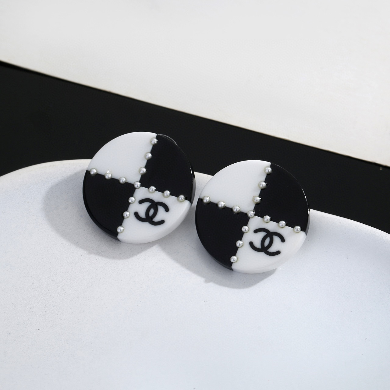 Chanel stud earrings