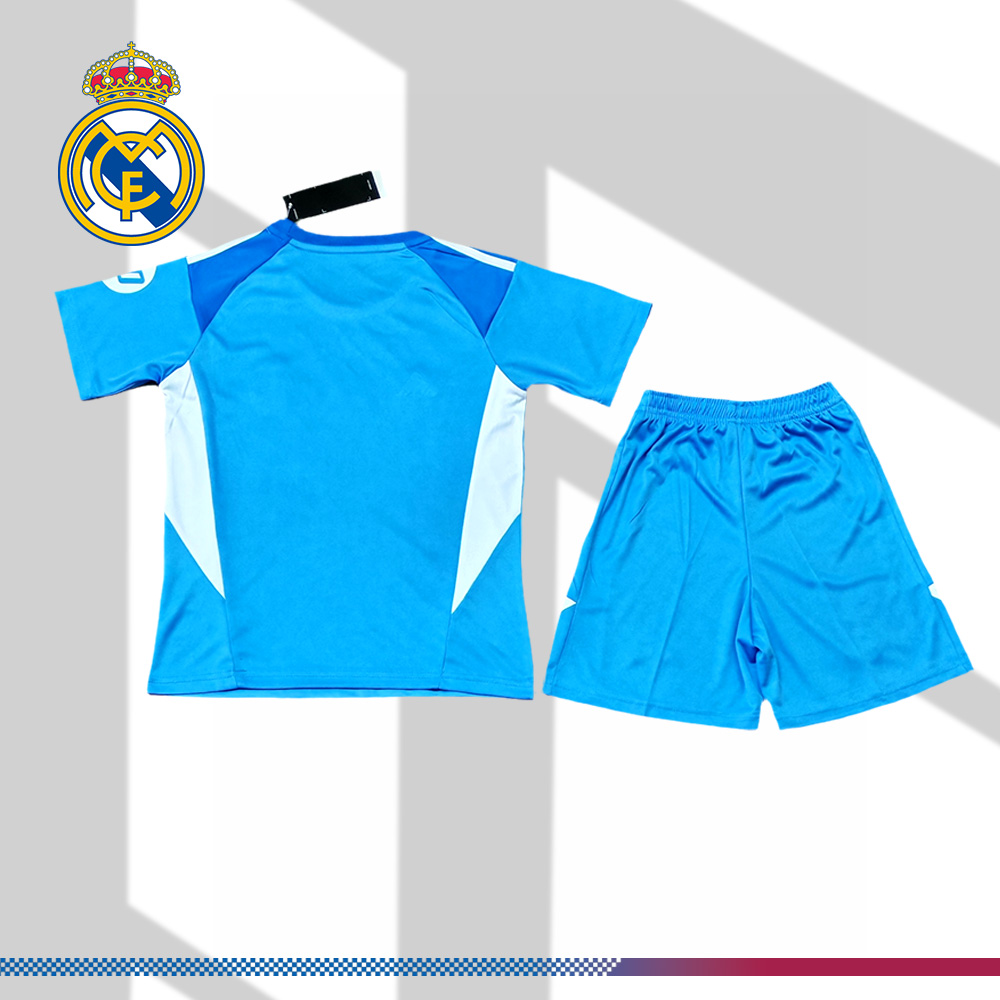 2025/2026 Real Madrid Goalkeeper Kids Kit (Kids Kit socks)