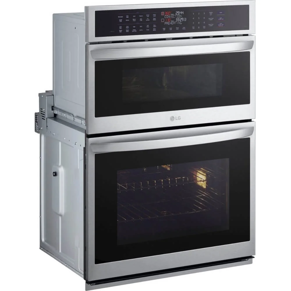 LG WCEP6427F 30 inch Stainless Steel Electric Wall Oven and Microwave