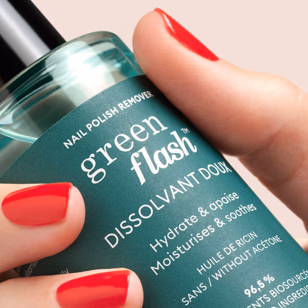 Manucurist  Green Flash Gel Nail Polish Remover, Acetone-Free Gel Polish Remover
