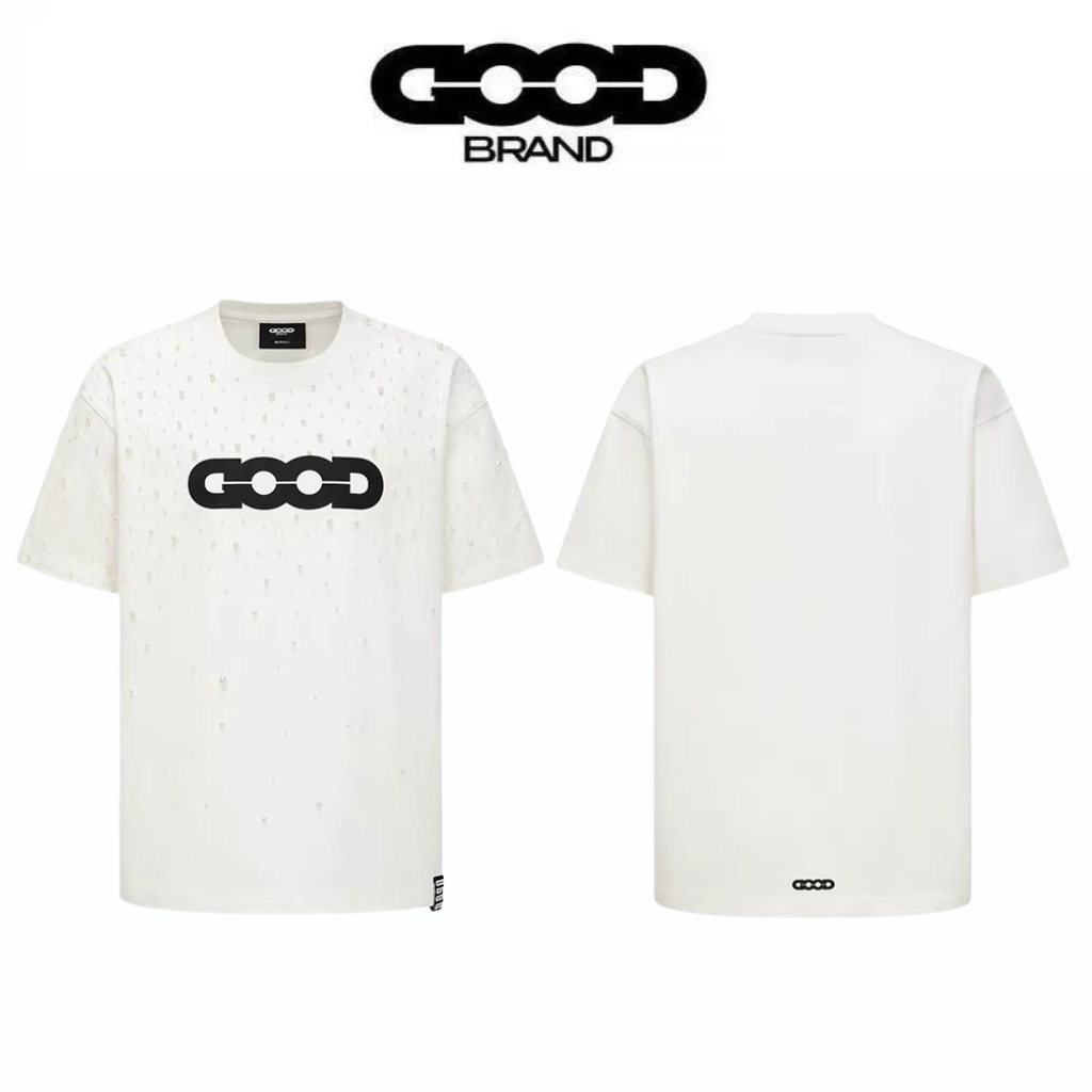 Goodbrand Starry Pearl Rhinestone Logo T-Shirt