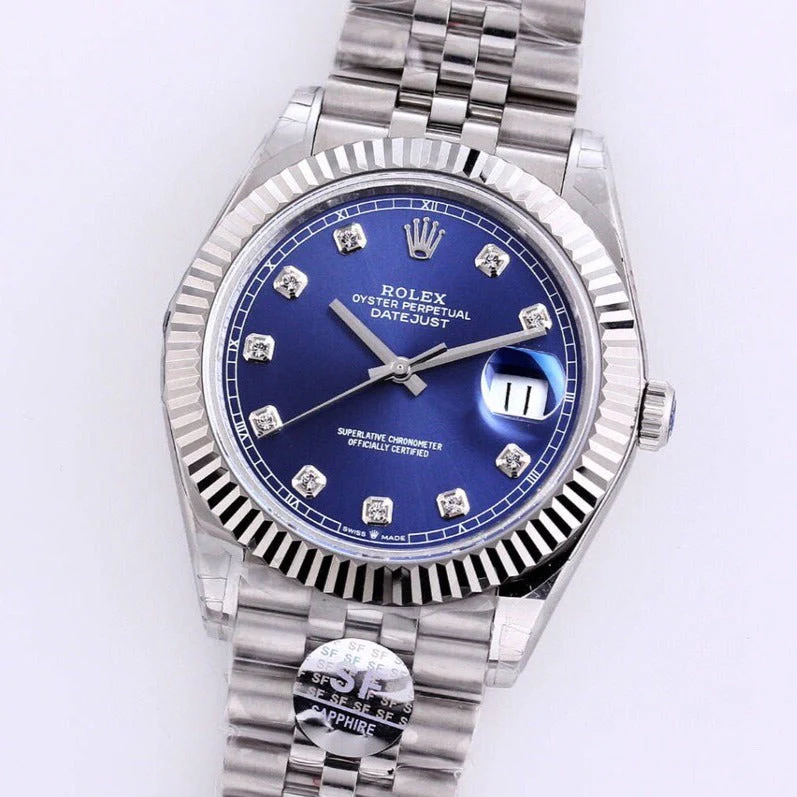 Rolex Watch DATEJUST 41MM STAINLESS STEEL BLUE DIAL