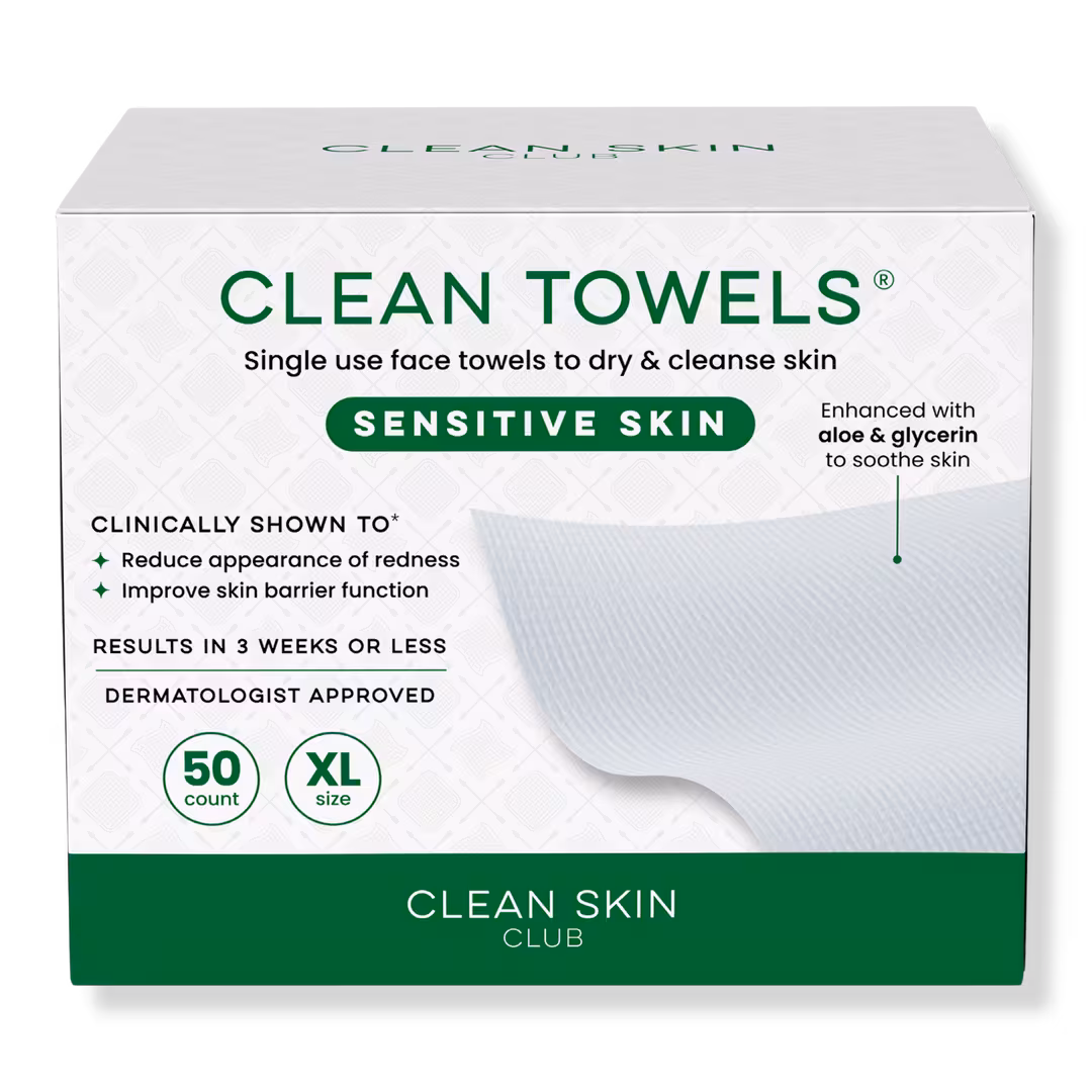 Clean Skin Club  Clean Towels Sensitive Skin Disposable Face Towels