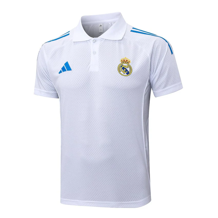 Real Madrid Polo Men 2025 2026 White Blue