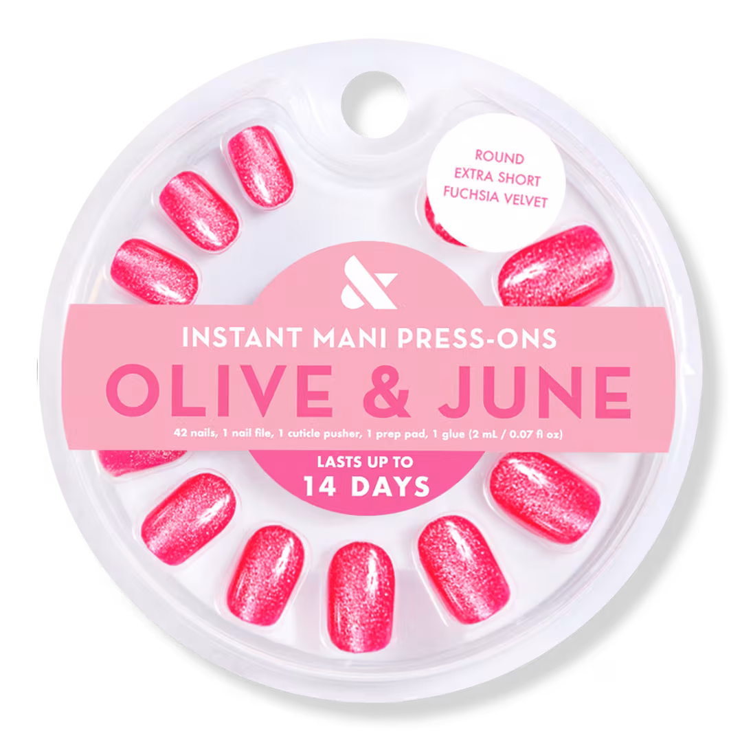 Olive & June  Instant Mani Press-On Nails Fuchsia Velvet