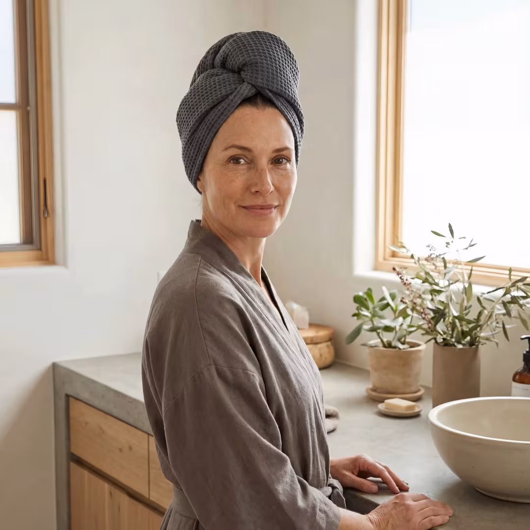 Ettitude  Waffle Hair Towel